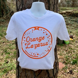 Orange Lazarus shirt