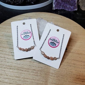 Sunstone Bar Necklace