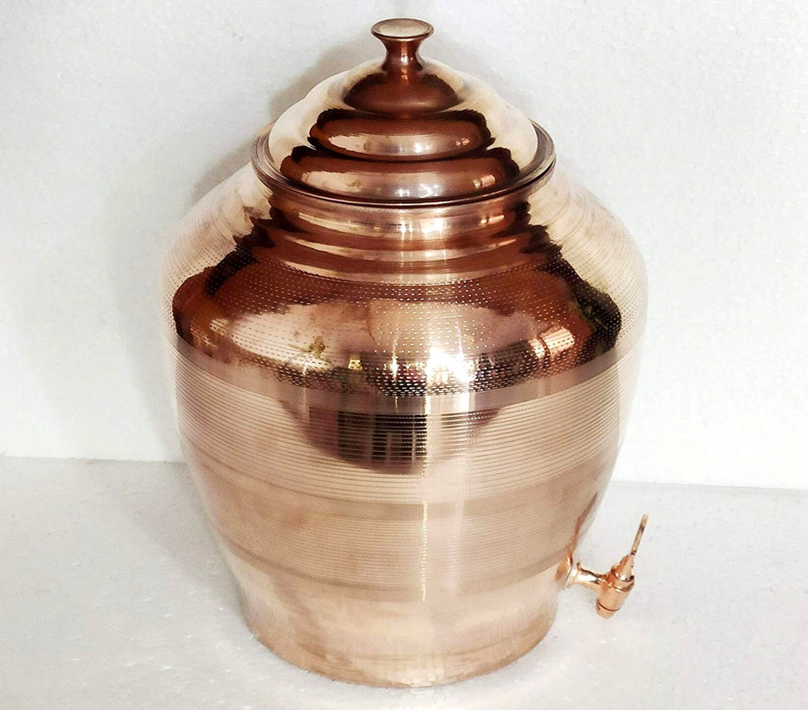 Indian handmade pure copper water pot drinkware 14 Ltr Etsy
