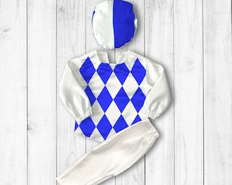 Jockey Outfit cadeau voor paardenliefhebber-Ruitershirt-Paardenkleding-Halloween Kostuums-paardenrennen - eerste Rodeo Verjaardag