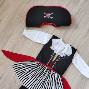 Pirate Costume Women|Pirate Shirt Hat Coat|Halloween Costume|Renaissance Costume|Photography Props|1st Birthday Gift