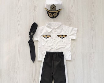 Captain Pilot Gifts for Kids-Halloween Costume-Tie Pilot Helmet-Captain Hat-Aviation Gifts-1 Year Old Girl Gift