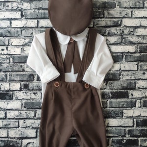Vestito da paggetto, berretto da giornalaio, gilet, costumi di Halloween, pantaloni a pieghe, costumi cosplay, accessori per la fotografia