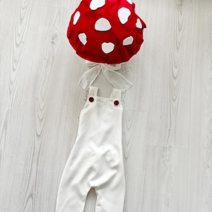 Mushroom Hat Halloween Costume-Toadstool Hat-Mushroom Dress-Baby Kids Costume-Cosplay Costume-Photography Props