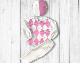 Horse Clothing-Jockey Outfit Gift for Horse Lover-Equestrian Shirt-Halloween Costumes-Horse Racing-First Rodeo Birthday