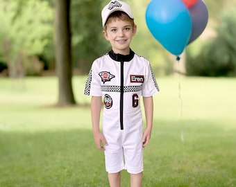 Fast One Birthday-Two Fast Birthday Custom Race Suit-Race Car Birthday-Halloween Costume-1st Birthday Gift-Drag Race