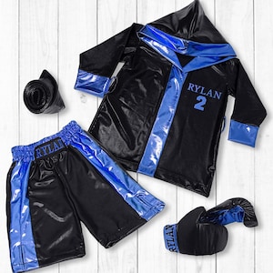Kids Boxing Gloves-Boxing Robe-Baby Boxing Gloves Personalized Robes Muay Thai-Newborn Photography-Baby Martial Arts