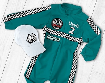 Race Car Birthday Custom Race Suit-Fast One Birthday-Halloween Costumes-Two Fast Birthday-1st Birthday Gift-Drag Race