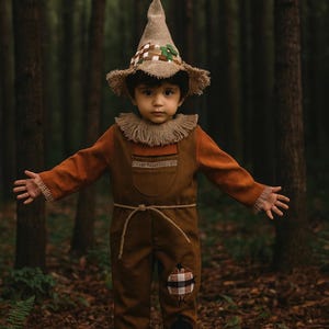 Scarecrow Costume Baby – Halloween Costume for Toddler or Fall Photoshoot Outfit