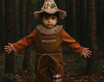 Scarecrow Costume Baby – Halloween Costume for Toddler or Fall Photoshoot Outfit