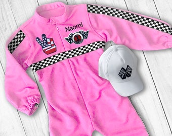 Custom Race Suit-Drag Race Car Birthday-Halloween Costume-1st Birthday Gift-Photography Props-Racer Jacket-Cars Birthday