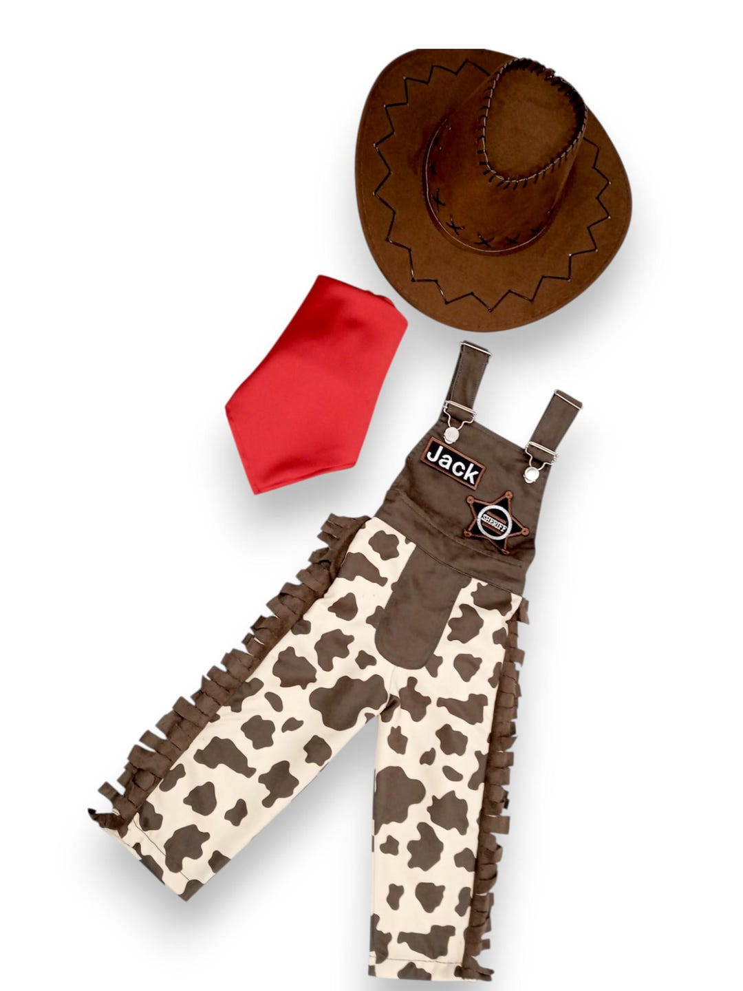 Personalized Cowboy Costume for Kids - Sheriff Outfit With Name