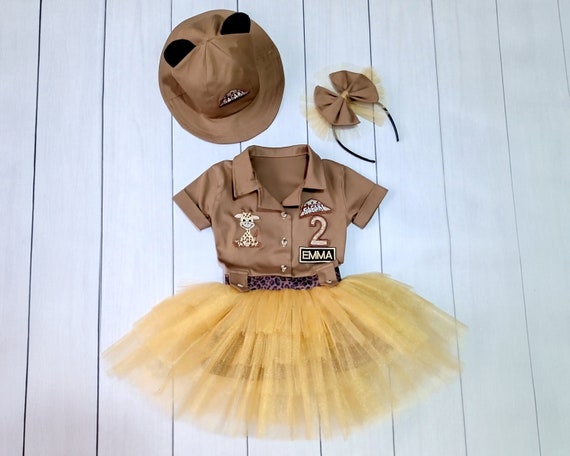 strapless open back dress Safari Zoo Giraffe Dress