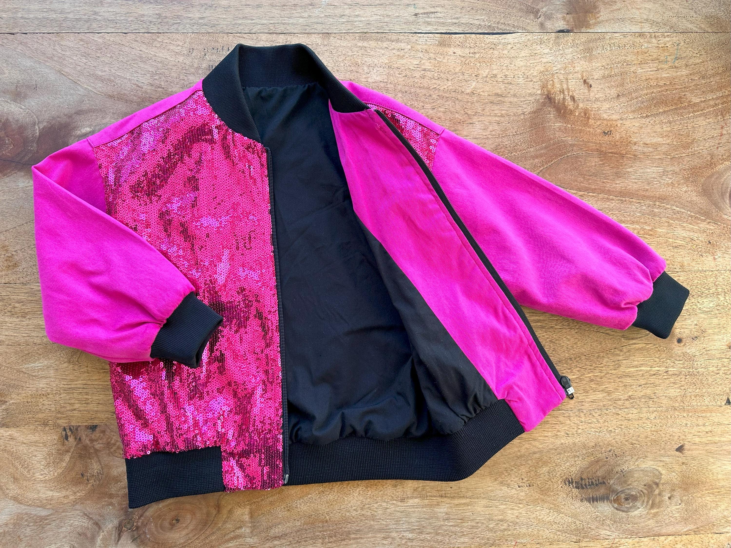Union Jacket Sequin Bomber Adult Blue Union Jacket Sequin Bomber Adult Blue