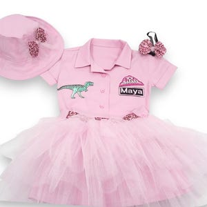 dinosaur princess dress Fossils Forever" Dinosaurs Short Sleeve Super Twirler Dress