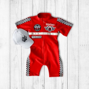 Custom Race Suit-Race Car Birthday-Halloween Costume-1st Birthday Gift-Photography Props-Infant Costume-Racer Jacket image 3