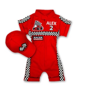 Custom Race Suit-Race Car Birthday-Halloween Costume-1st Birthday Gift-Photography Props-Infant Costume-Racer Jacket
