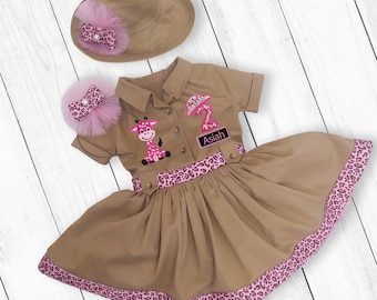 Pink Safari Birthday-Safari Halloween Costume-Scout Wild One Birthday-Two Wild Birthday Girl Scout Party