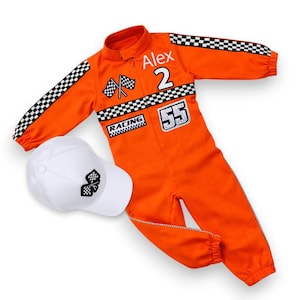 Custom Race Suit-Race Car Birthday-Halloween Costumes-1st Birthday Gift-Photography Props-Infant Costume