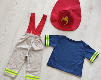 Cadeau bébé pompier pour enfants | 1er cadeau d'anniversaire de pompier | Déguisement d'Halloween |Accessoires de photomaton de photographie