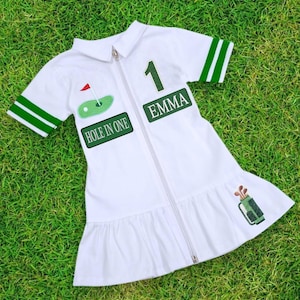 Golf Dress First Birthday-Hole in One Birthday-Girl Golfing-Caddy Toddler-Golf Party-Golf Gifts-Golf Sweatshirt