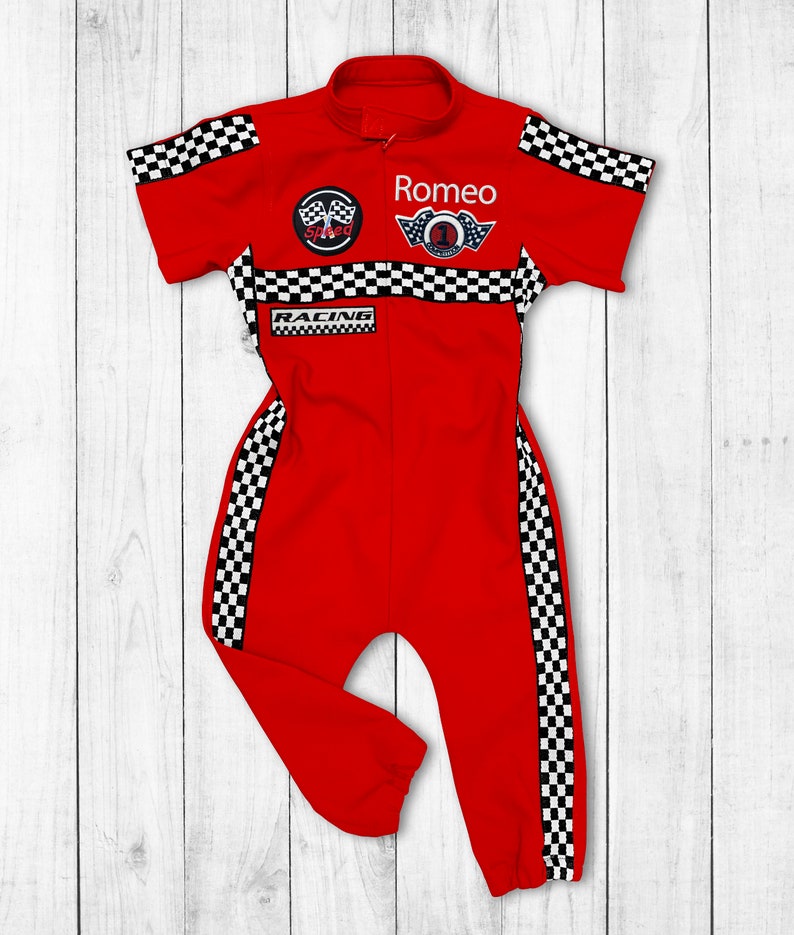 Two Fast Birthday Custom Race Suit-Fast One Birthday-Race Car Birthday-Halloween Costumes-1st Birthday Gift-Drag Race SSPant+FrontName