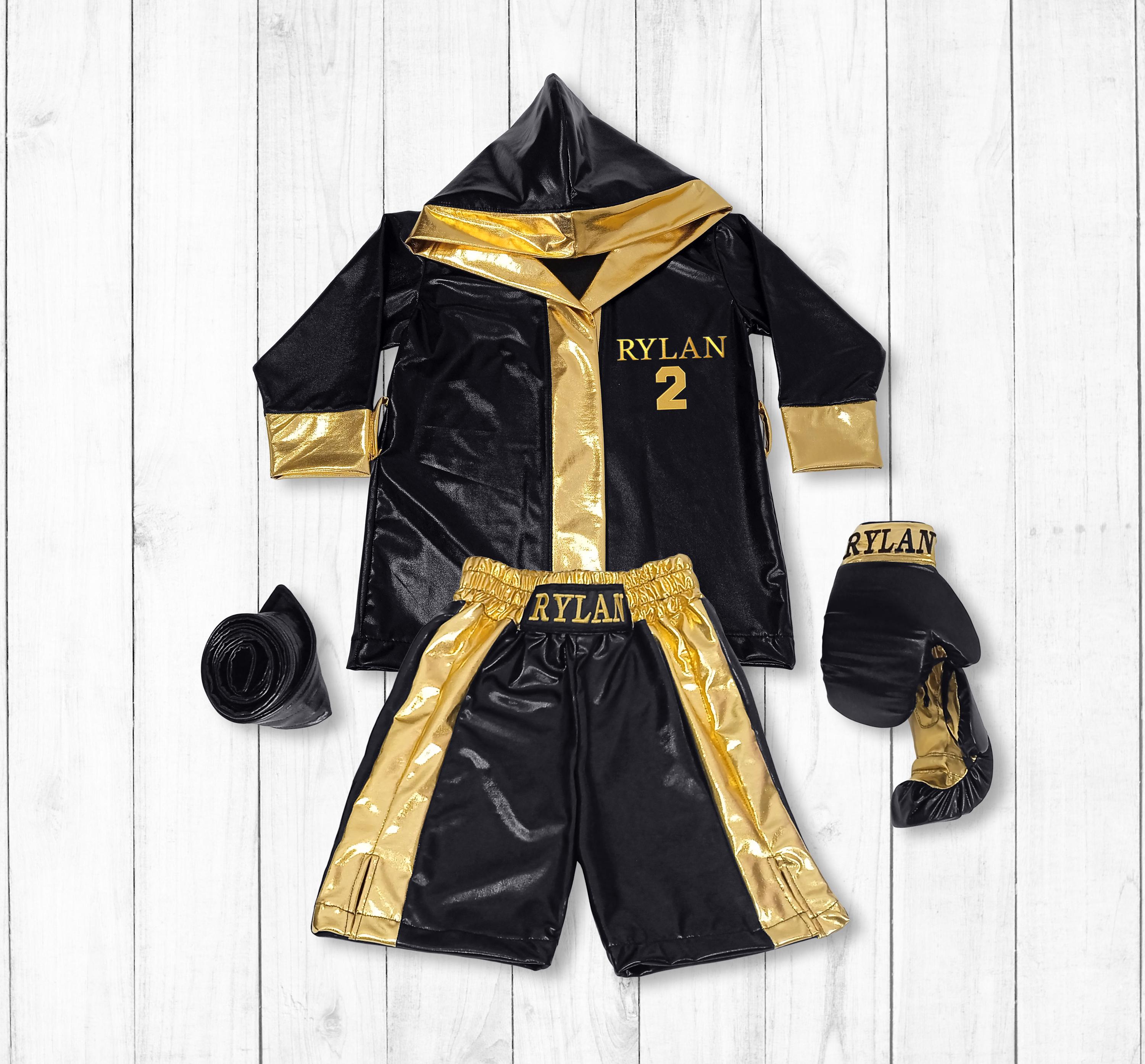 Boxing Robe Cursive Boxing Robe-baby Boxing Gloves Personalized Robes Muay Thai-newborn ...