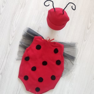 Ladybug Baby Shower Gift-Ladybug Birthday-Halloween Costume-Ladybug Hat-Lady Bug Dress-Cosplay Costume-Photography Props