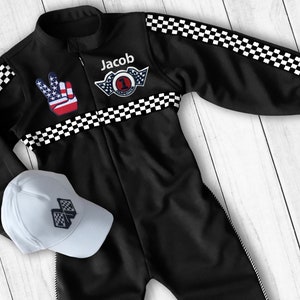 Custom Race Suit | Race Car Birthday | Halloween Costume | 1st Birthday Gift | Photography Props | Infant Costume