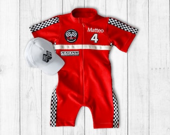 Custom Race Suit-Race Car Birthday-Halloween Costume-1st Birthday Gift-Photography Props-Infant Costume-Racer Jacket