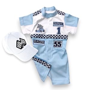 Two Fast Birthday Custom Race Suit-Halloween Costume-Drag Race-Two Fast One Birthday-1st Birthday Gift-Race Car Birthday image 10