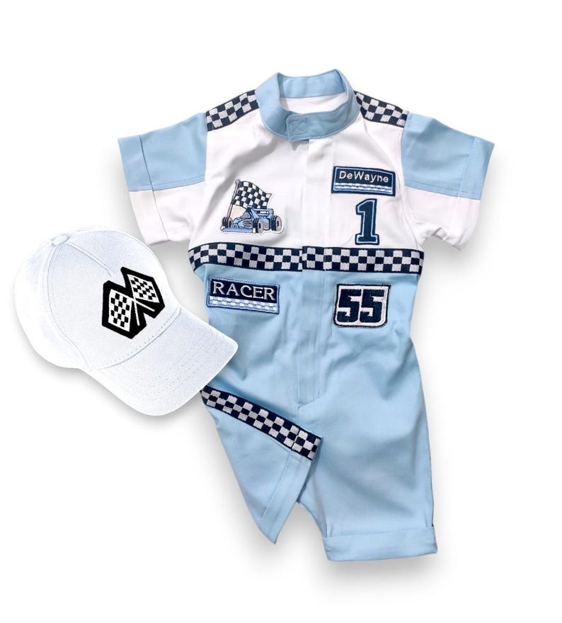 Two Fast Birthday Custom Race Suit-Halloween Costume-Drag Race-Two Fast One Birthday-1st Birthday Gift-Race Car Birthday image 10