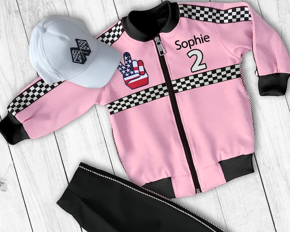 【THE MUSEUM VISITOR】 ART LOGO PATCH TRACK JACKET (PINK) Drag Racing Jacket Men-cars Birthday-drag Race Car Birthday