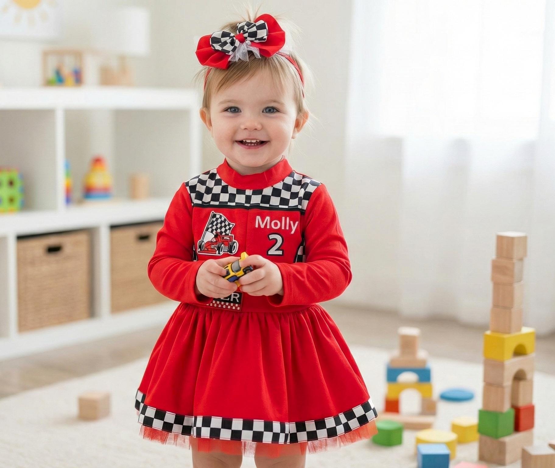 1st Birthday Red Dress - Etsy
