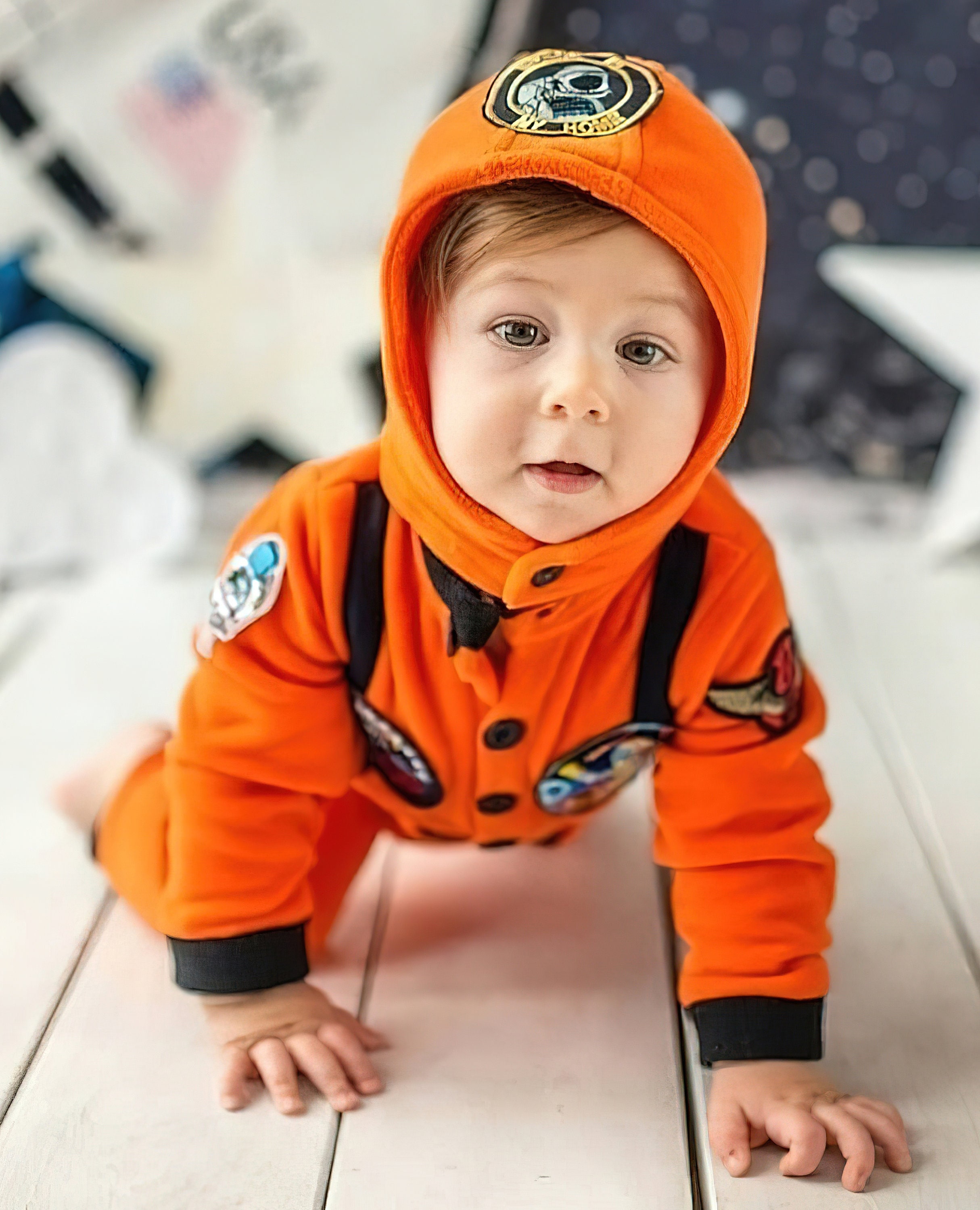 Traje espacial personalizado Casco de astronauta para bebé Disfraz