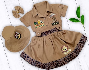 Safari Birthday-Two Wild Birthday-Girl Scout Party-Scout Outfit Wild One Birthday-Safari Nursery Decor-Halloween Costume