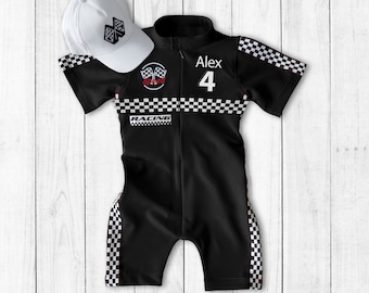 Race Car Birthday-Custom Race Suit-Halloween Costume-1st Birthday Gift-Photography Props-Infant Costume-Racer Jacket