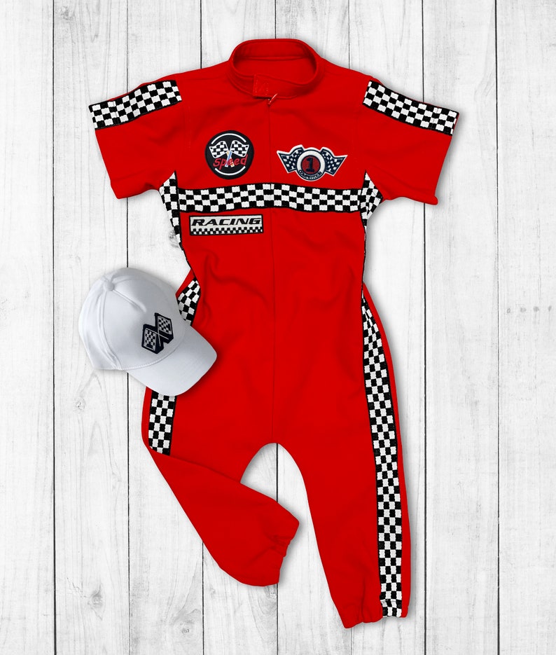 Two Fast Birthday Custom Race Suit-Fast One Birthday-Race Car Birthday-Halloween Costumes-1st Birthday Gift-Drag Race SSPant+Hat