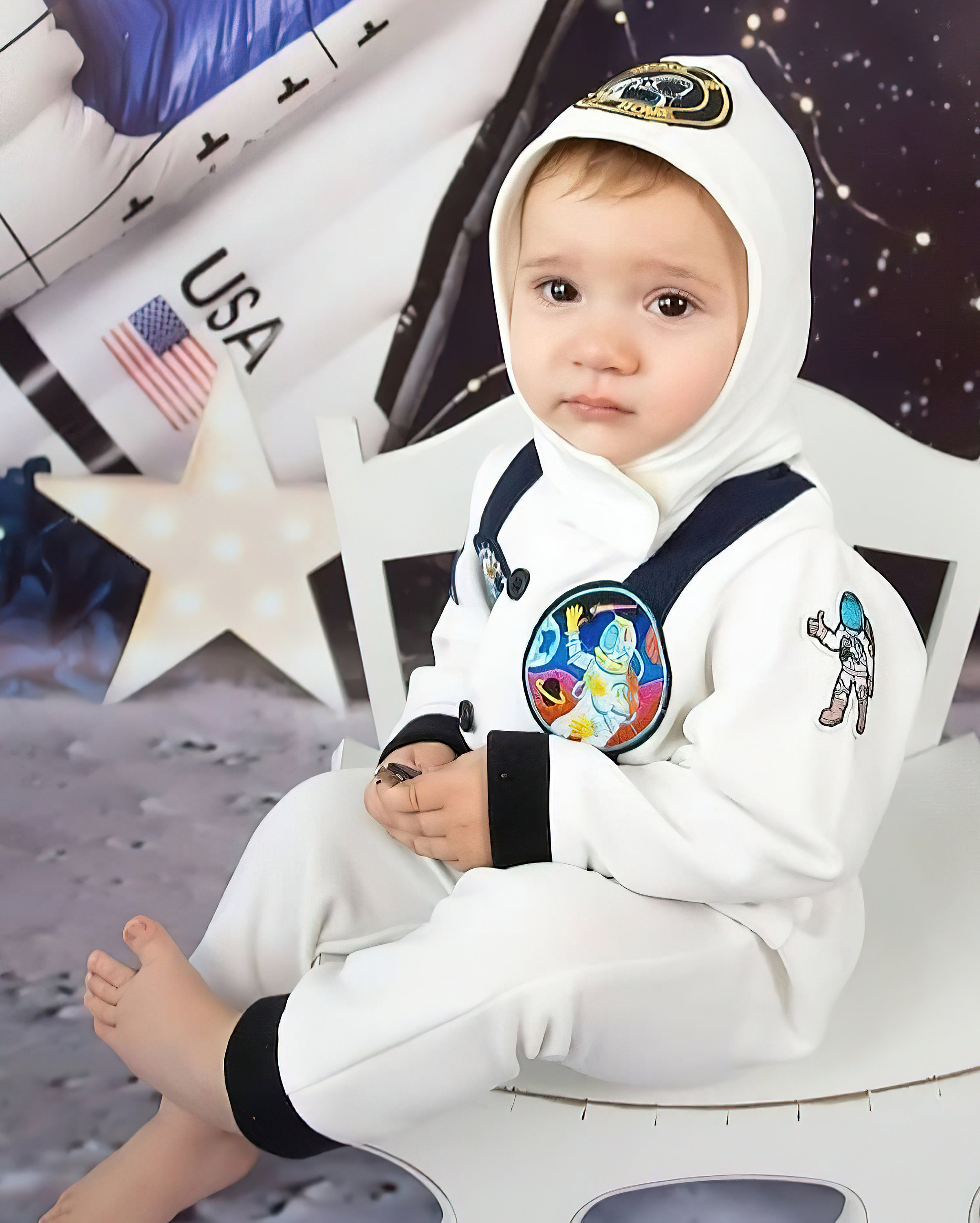 Traje espacial personalizado Casco de astronauta para bebé Disfraz