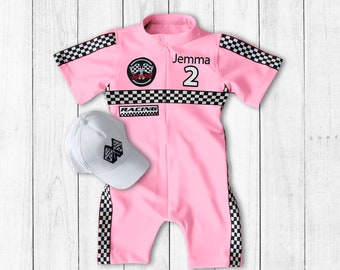 Two Fast Birthday-Race Car Birthday Custom Race Suit-Fast One Birthday-Halloween Costumes-1st Birthday Gift-Drag Race