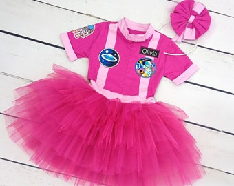 Astronaut Costume-Pink Dress Space Suit Space Theme Birthday Party-Space Baby Shower-Halloween Costume Nursery