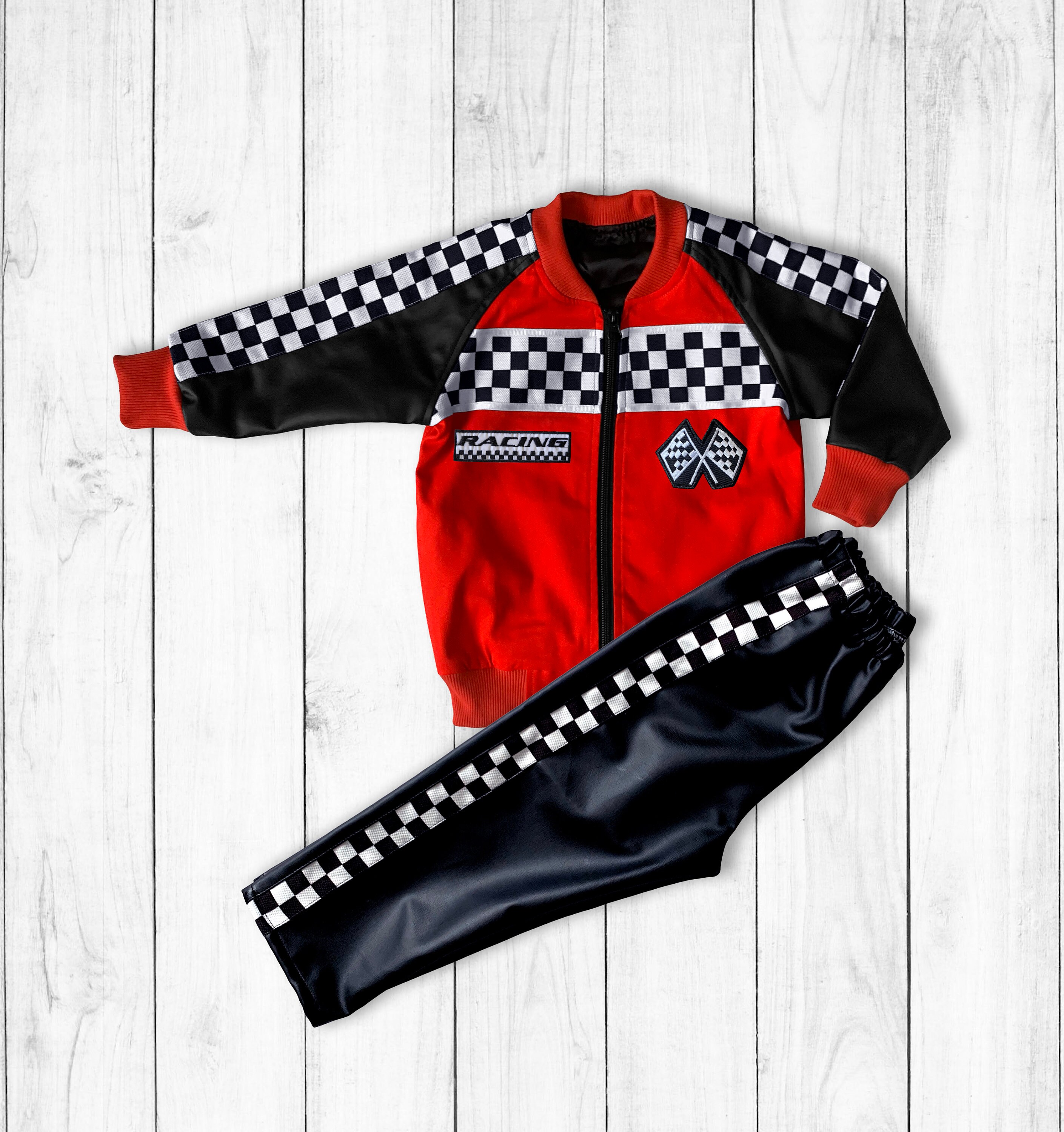 ジャケット・アウター RADIANT Racing fakeleather jacket Faux Leather Motorcycle Jacket-cars Birthday-two Fast Birthday