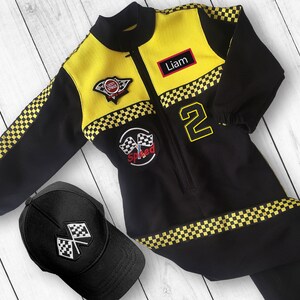 Fast One Birthday-Race Car Birthday-Two Fast Birthday Custom Race Suit-Halloween Costumes-Prezent na 1 urodziny-Drag Race