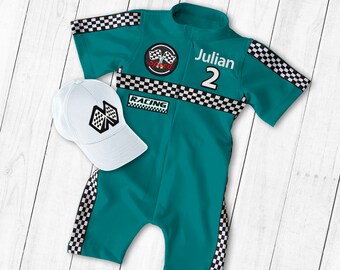 Two Fast Birthday-Race Car Birthday Custom Race Suit-Fast One Birthday-Halloween Costumes-1st Birthday Gift-Drag Race