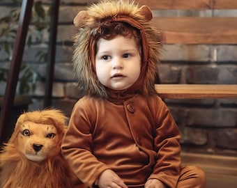 Lion Halloween Costume-Lion Newborn Outfit-Photography Props-Photo Shoot Props-Fantasy Costume-Baby Shower Gift