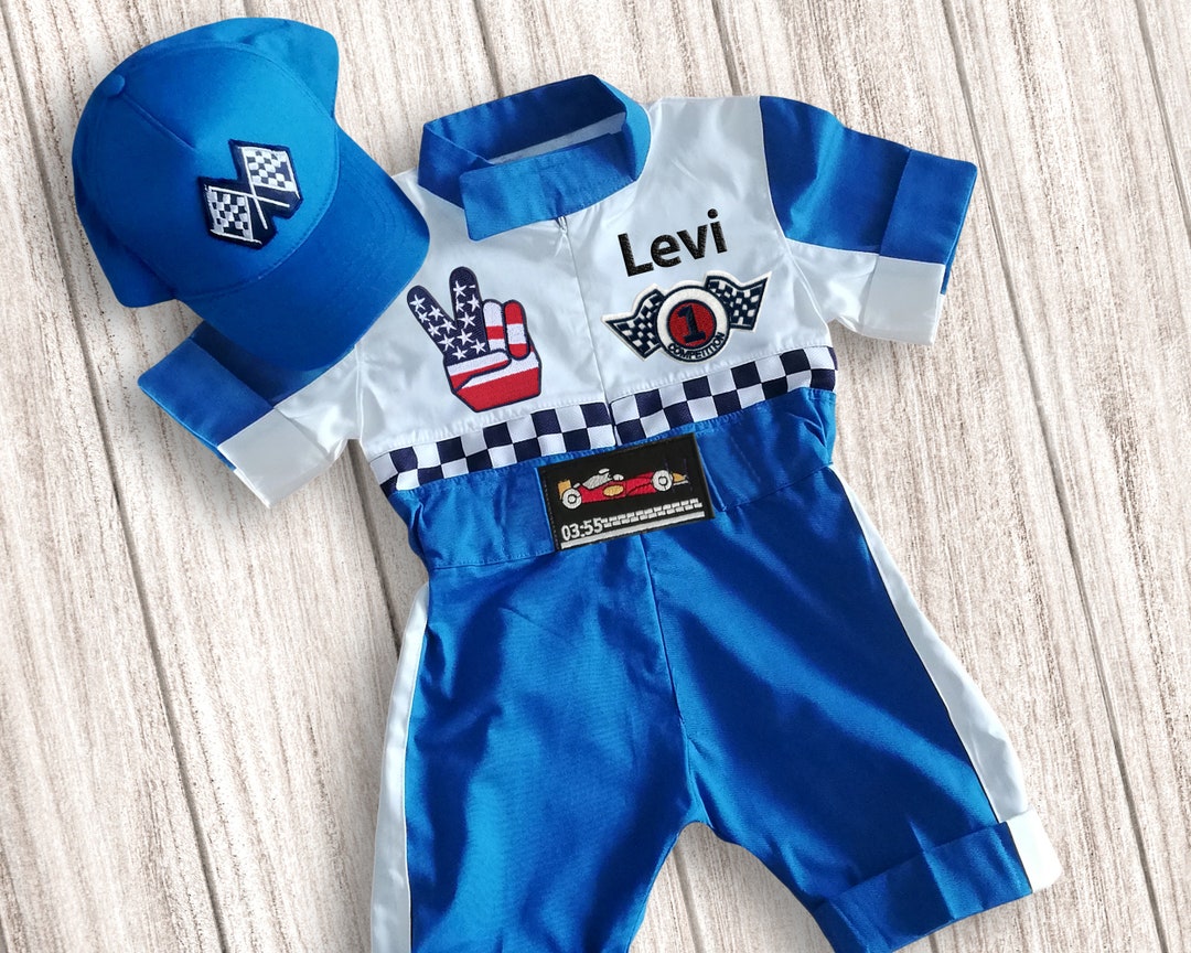 Blue Race Suitrace Car Birthdayhalloween Costume1st Etsy
