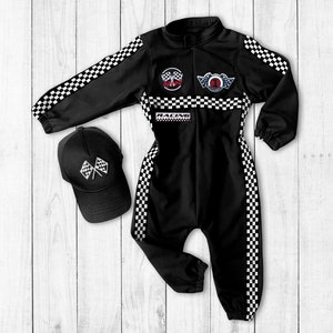 Deux Anniversaires Rapides-Anniversaire de Voiture de Course Costume de Course Personnalisé-Rapide Un Anniversaire-Costumes d'Halloween Long+Hat