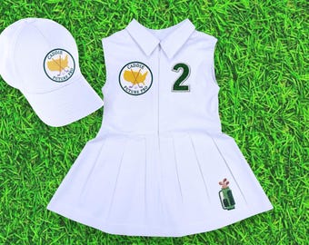 Golf Dress First Birthday-Hole in One Birthday-Girl Golfing-Caddy Toddler-Golf Party-Golf Gifts-Golf Sweatshirt