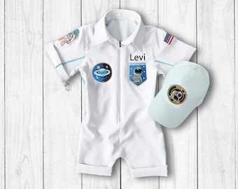 Space Baby Shower-Space Theme Birthday Party-Astronaut Costume-Halloween Costume-Space Jumpsuit-Space Themed Nursery