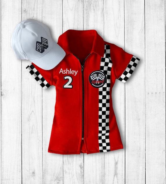 Mommy and Me Mom and Daughter-Checkered Dress Two Fast Birthday Custom Race Suit-Race Car Birthday-Halloween Costumes Adult